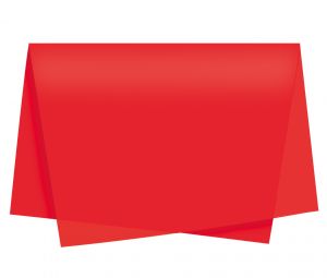 Papel de Seda Vermelho 49x69cm Cromus