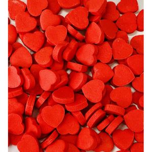 Confeito de Açúcar 263 Mini Coração Vermelho Jady Confeitos