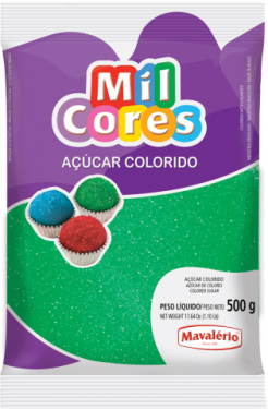 Açúcar Colorido Verde Mil Cores 500gr