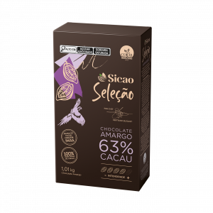 Chocolate Gotas Amargo Seleção 63% Cacau Sicao 1,01kg