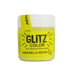 Glitter para Decoração Amarelo Neon Glitz 5gr