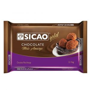Chocolate Barra Meio Amargo Sicao Gold 2,1kg