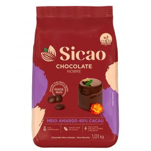 Chocolate Gotas Meio Amargo Sicao Gold 1,01kg