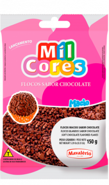 Flocos Macio Sabor Chocolate Mil Cores 150gr