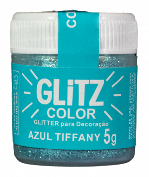 Glitter para Decoração Azul Tiffany Glitz Color 5gr