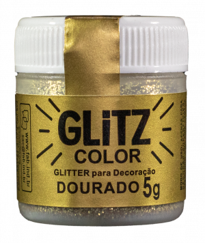 Glitter para Decoração Dourado Glitz Color 5gr