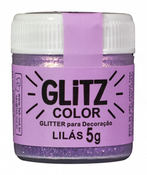 Glitter para Decoração Lilás Glitz Color 5gr