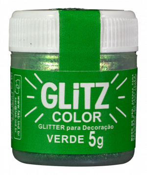 Glitter para Decoração Verde Glitz Color 5gr