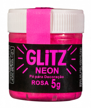 Pó para Decoração Neon Rosa Glitz 5gr