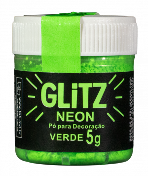 Pó para Decoração Neon Verde Glitz 5gr