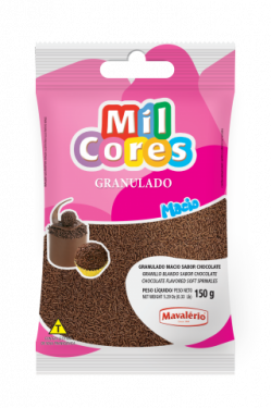 Granulado Macio Sabor Chocolate Mil Cores 150gr