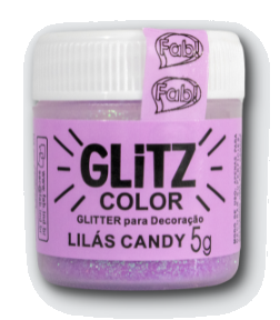 Glitter para Decoração Lilás Candy Glitz 5gr