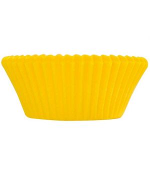 Forma Forneável Mini Cupcake Amarela Ultrafest 54 Unidades
