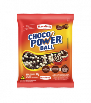 Choco Power Ball Mini Sabor Chocolate e Chocolate Branco 80gr
