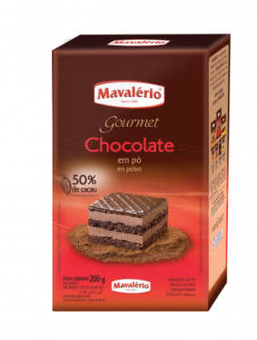 Chocolate em Pó 50% Cacau Mavalério 200gr