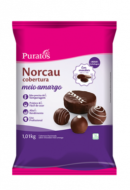 Cobertura Premium Moedas Meio Amargo Norcau 1,01kg