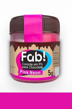 Corante para Chocolate Pink Neon Fab 5gr
