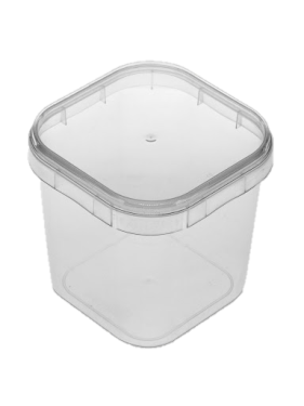 Pote Quadrado Com Lacre 220ml Plastilânia 10 unidades