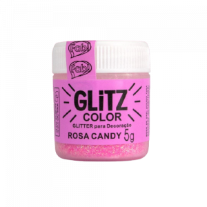 Glitter para Decoração Rosa Candy Glitz 5gr