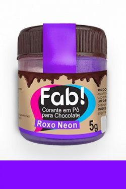 Corante para Chocolate Roxo Neon Fab 5gr