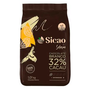 Chocolate Gotas Branco Seleção 32% Cacau Sicao 1,01kg