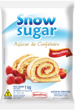 Açúcar de Confeiteiro Snow Sugar 1kg