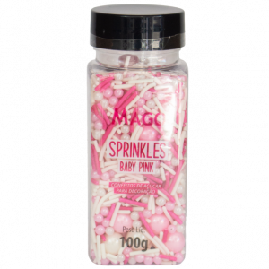 Sprinkles Confeito de Açúcar Baby Pink Mago 100gr
