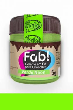 Corante para Chocolate Verde Neon Fab 5gr
