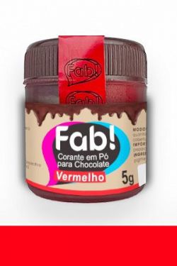Corante para Chocolate Vermelho Fab 5gr