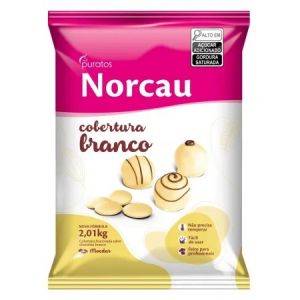 Cobertura Moedas Premium Branca Norcau 2,01Kg