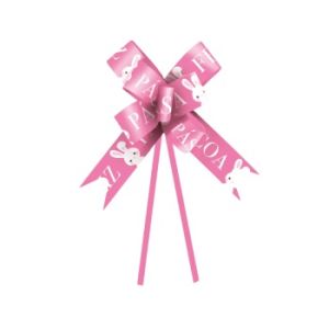 Laço Pronto 23mm Dia Feliz Rosa Cromus Pct/10un
