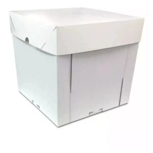 Caixa Para Bolo 38x38x25 Branca Ultrafest 